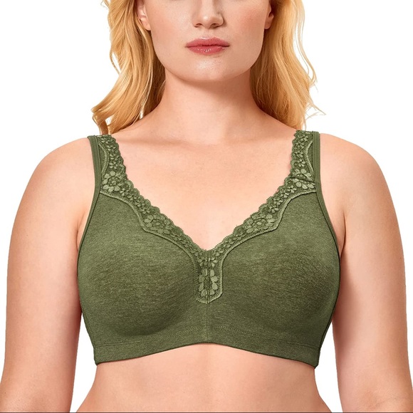 Delmira blue mist soft cotton bra size 44C - Picture 2 of 16